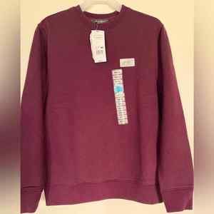 Eddie Bauer Sweatshirt Maroon size small S long sleeve sweater